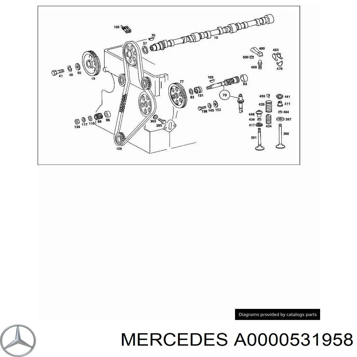 A0000531958 Mercedes сальник клапана (маслознімний, випускного)