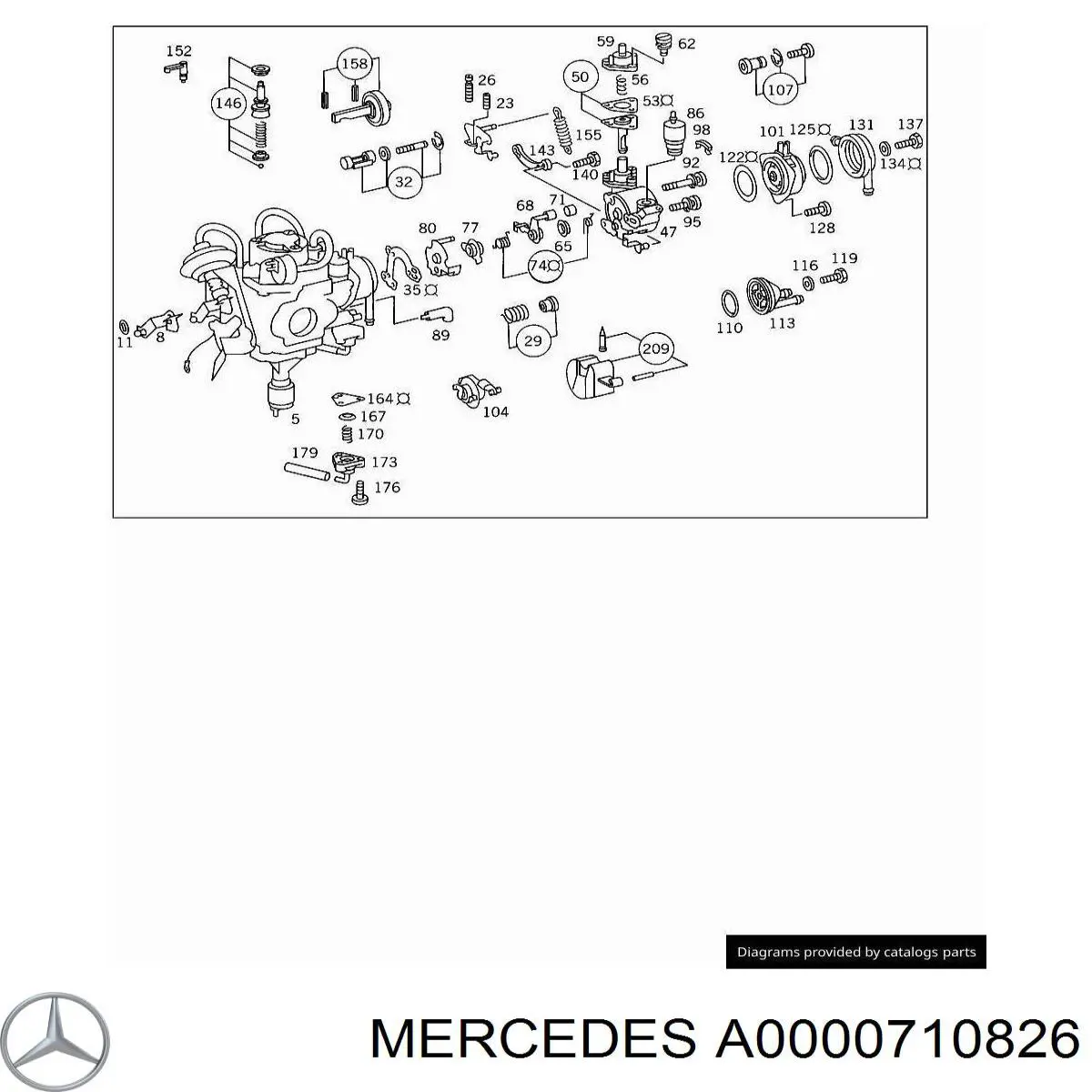 Mercedes A0000710826 ціна, від 2.80 USD