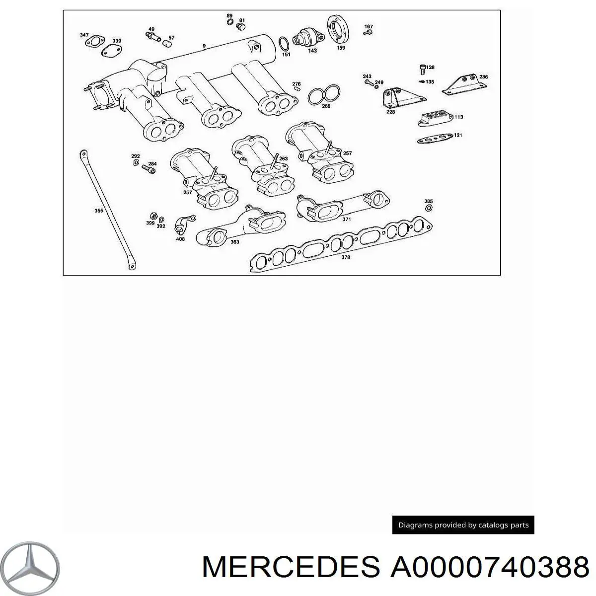 Купити A0000740388 Mercedes Втягуюче реле стартера