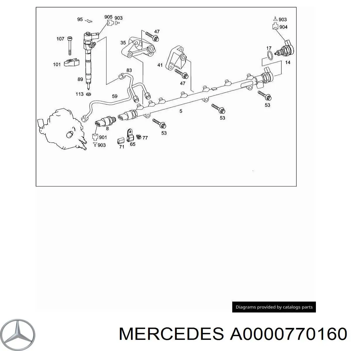 Прокладка регулятора тиску паливної рейки на Mercedes E (S211)