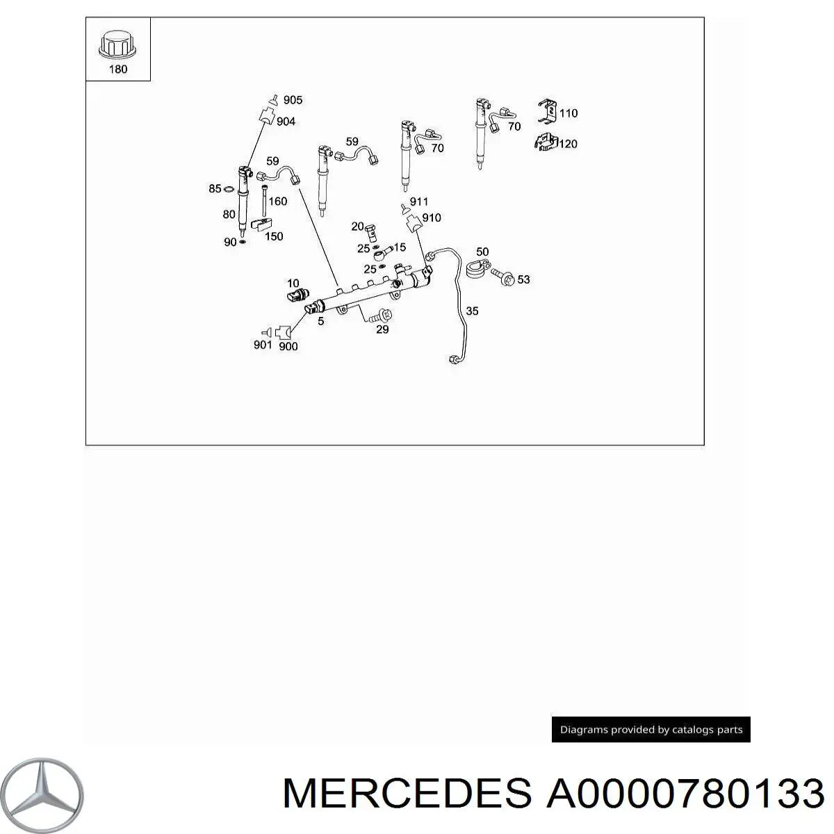 A0000780133 Mercedes 