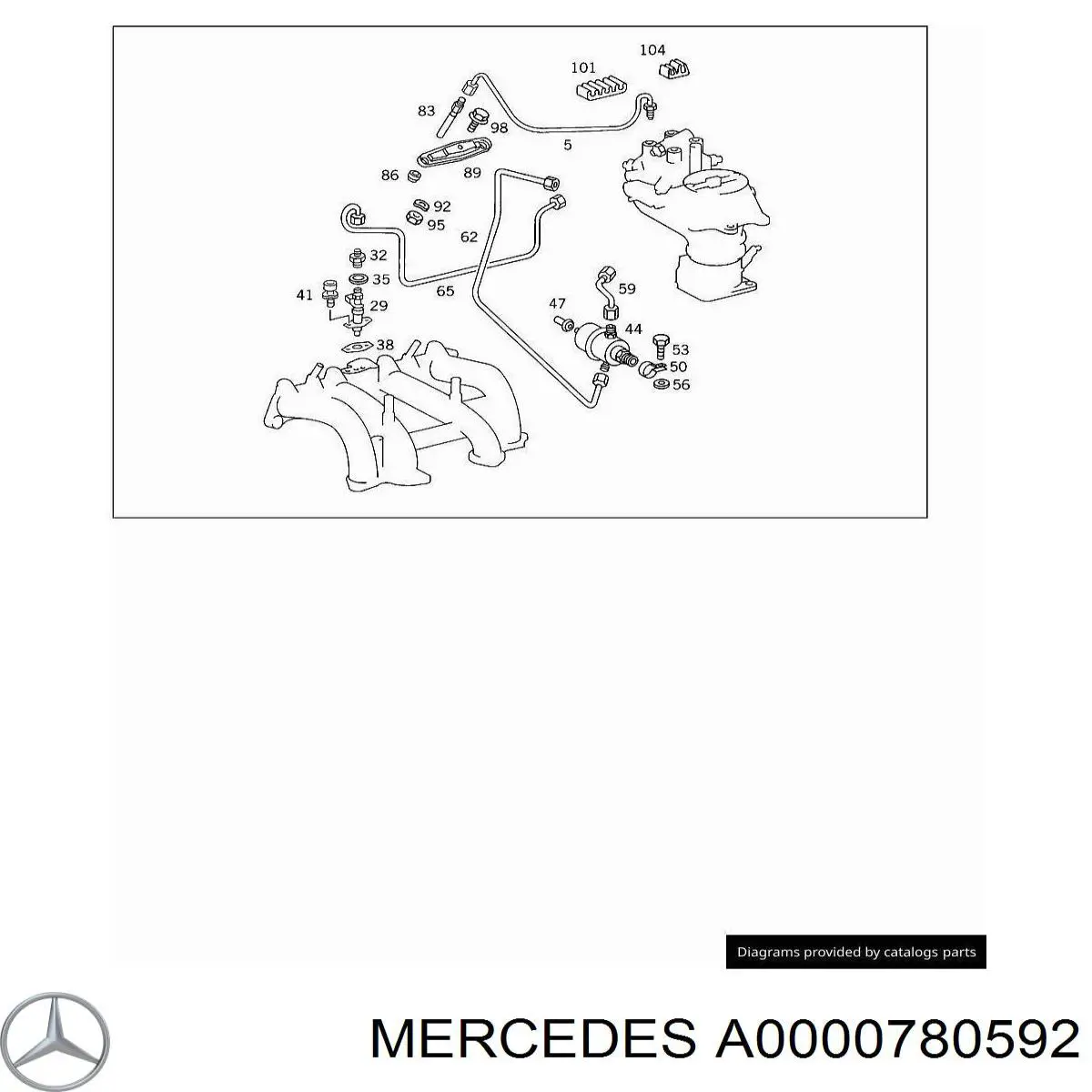 A0000780592 Mercedes регулятор тиску палива