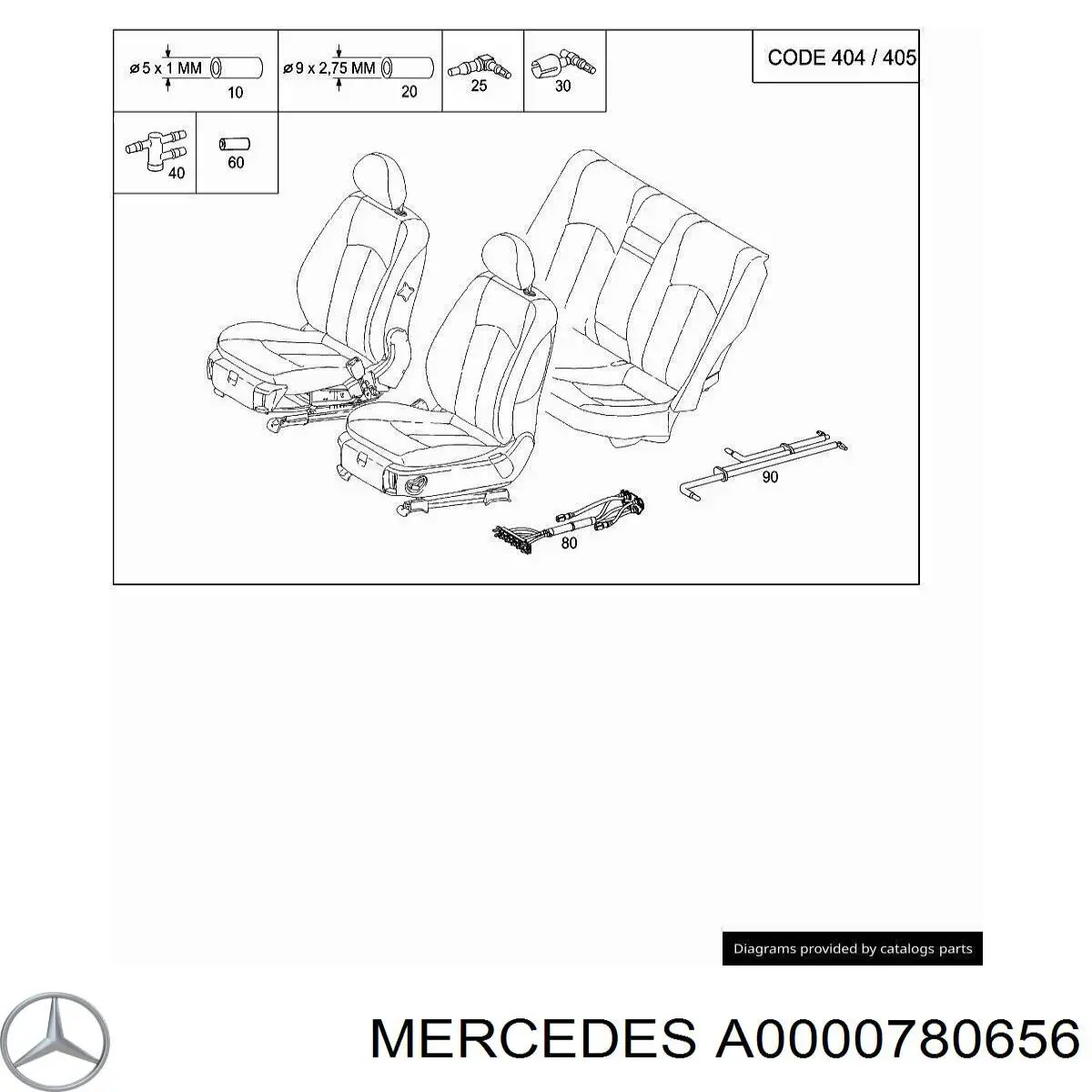 A0000780656 Mercedes фільтр паливний