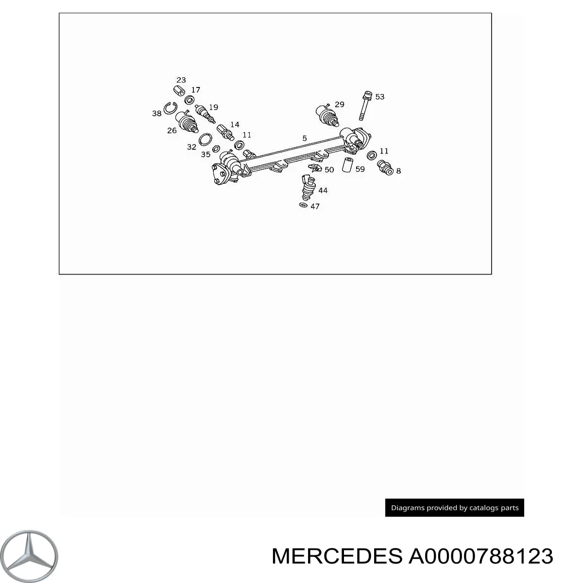 Форсунка паливна Mercedes A0000788123 ціна, від 3.78 USD