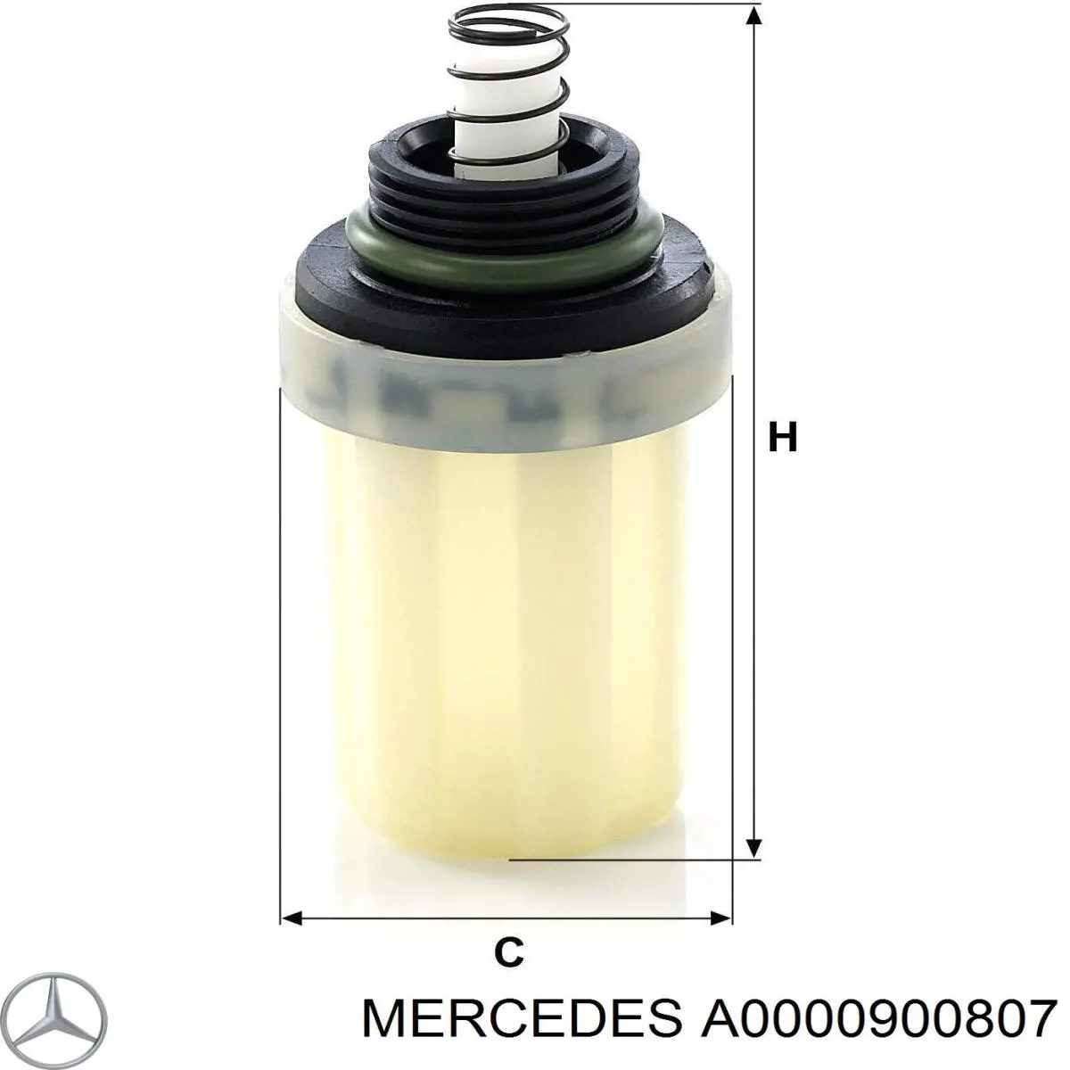A0000900807 Mercedes фільтр паливний