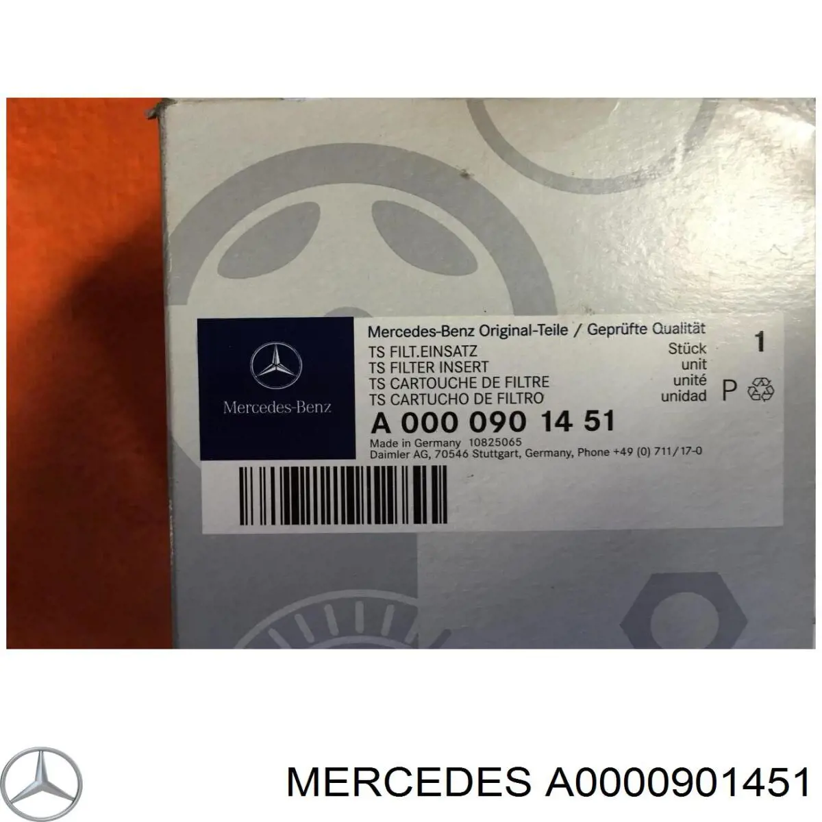 A0000901451 Mercedes фільтр паливний