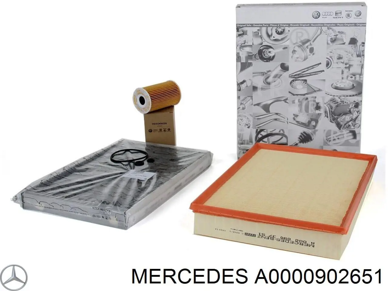 Купити A0000902651 Mercedes Автомобільний фільтр повітря
