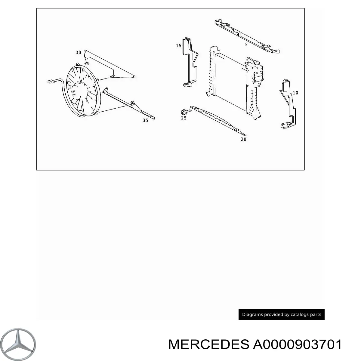 A0000903701 Mercedes корпус повітряного фільтра