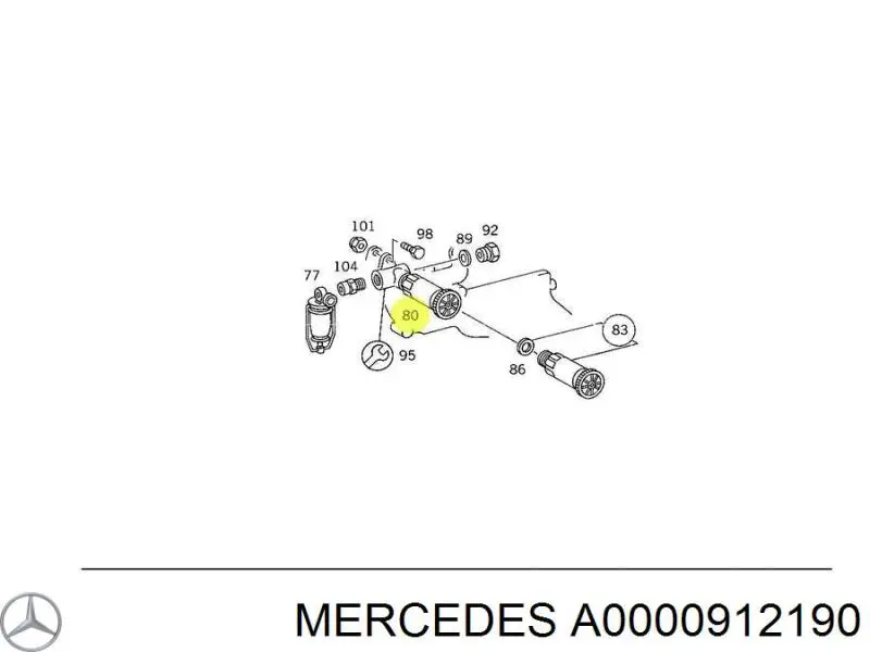 Паливний насос ручної підкачки A0000912190 Mercedes