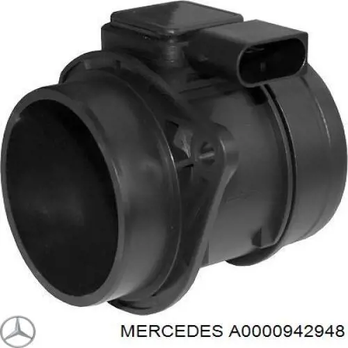 A0000942948 Mercedes датчик потоку (витрати повітря, витратомір MAF - (Mass Airflow))
