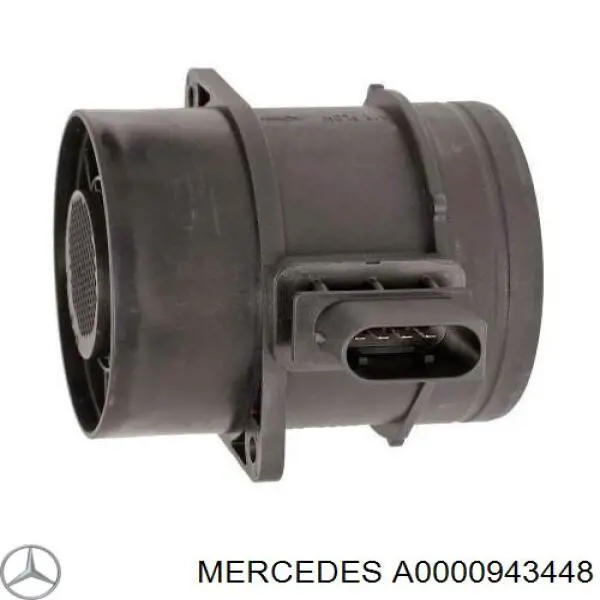 A0000943448 Mercedes датчик потоку (витрати повітря, витратомір MAF - (Mass Airflow))
