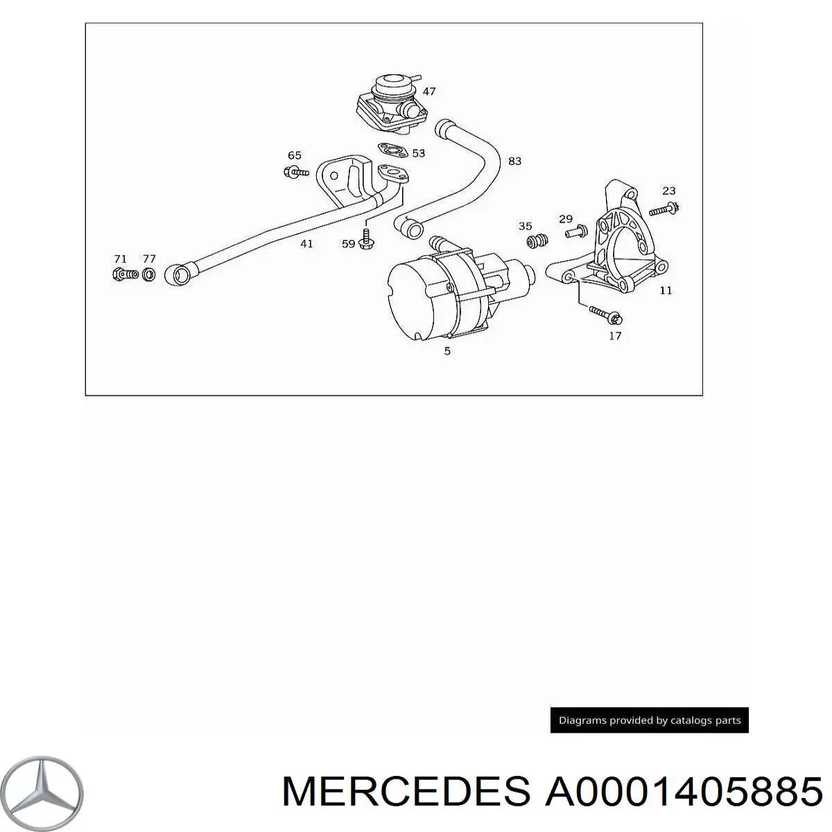 A0001405885 Mercedes Насос повітряний