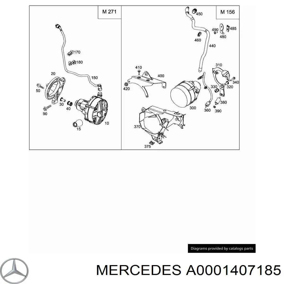 Насос повітряний Mercedes A0001407185 ціна, від 267.21 USD