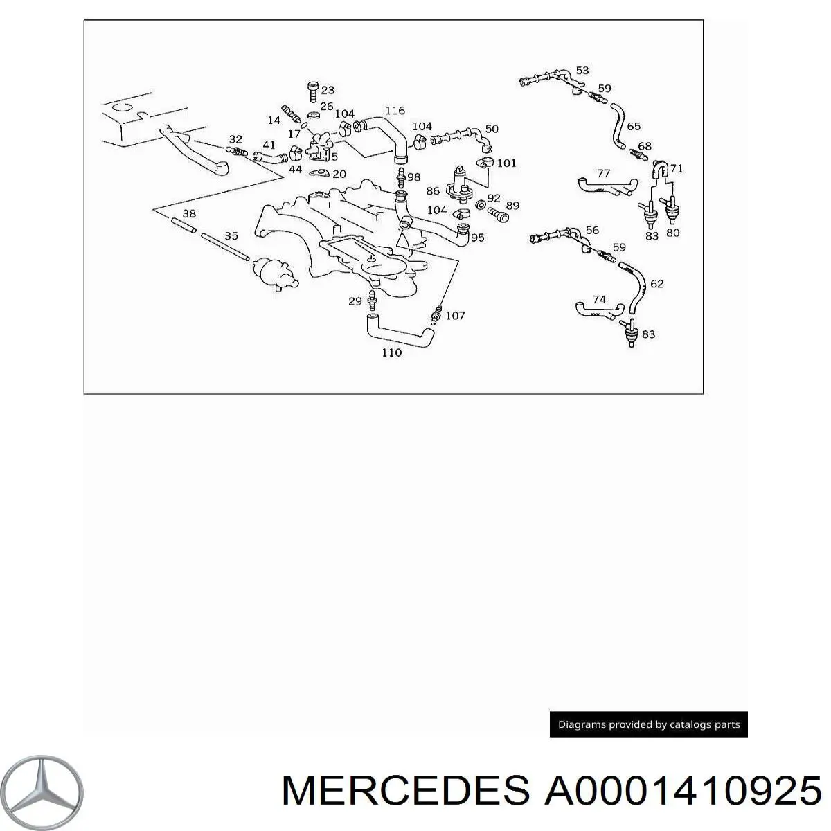 Клапан перемикання системи подачі повітря Mercedes A0001410925 ціна, від 957.33 USD