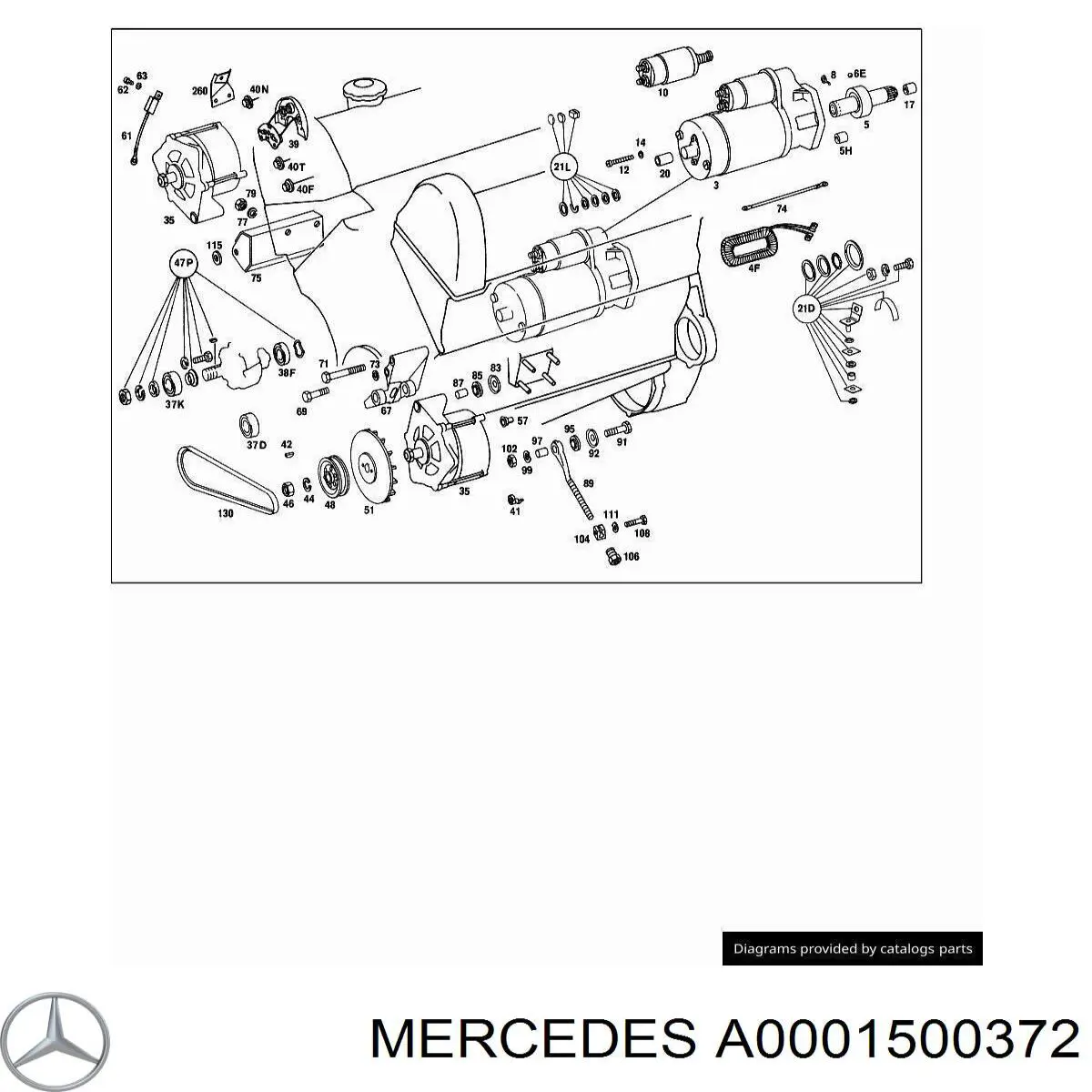 Контактор Mercedes A0001500372 ціна, від 33.02 USD