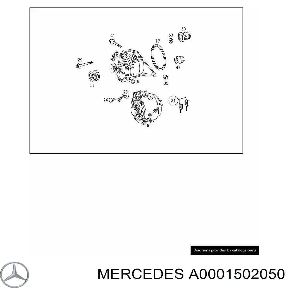 Купити A0001502050 Mercedes Генератор