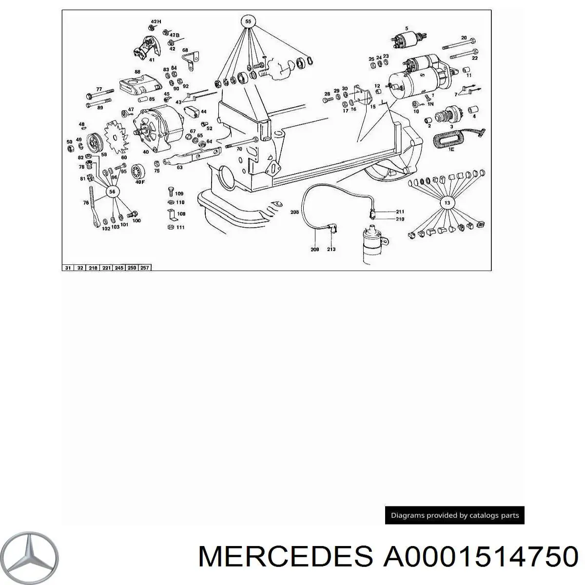 Втулка стартера Mercedes A0001514750 ціна, від 0.39 USD