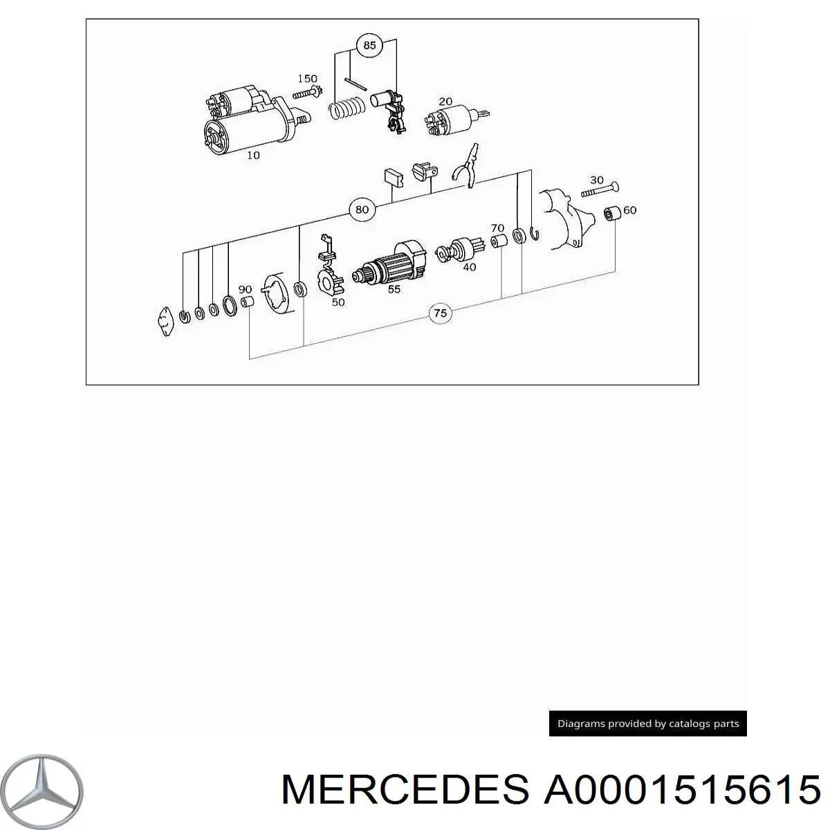 A0001515615 Mercedes якір (ротор стартера)