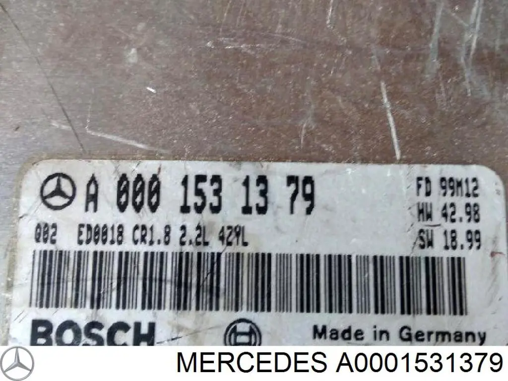 Електронний блок керування двигуном A0001531379 Mercedes