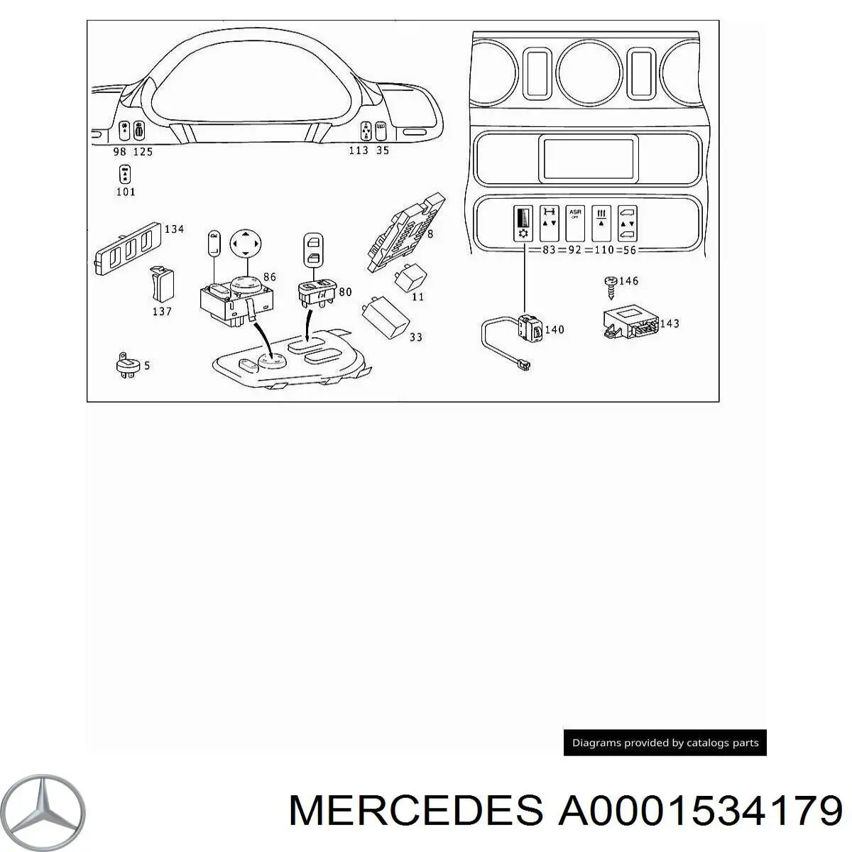 ЕБУ Mercedes A0001534179 ціна, від 63.19 USD