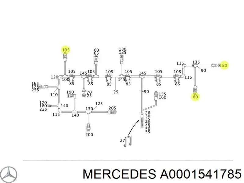 Купити A0001541785 Mercedes 