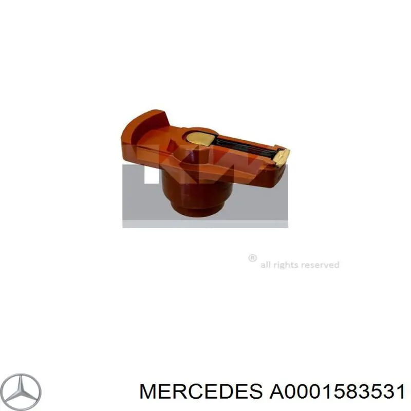 Бігунок розподільника запалювання Mercedes A0001583531 ціна, від 5.77 USD