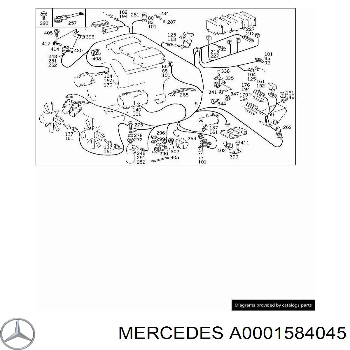  Mercedes A0001583745 ціна, від 15.52 USD