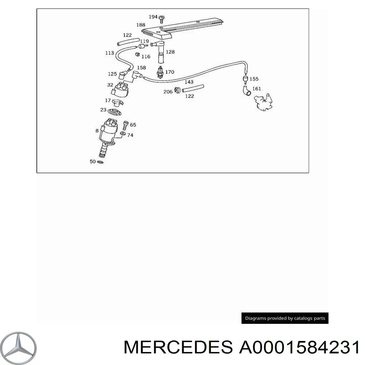 Бігунок розподільника запалювання Mercedes A0001584231 ціна, від 3.17 USD