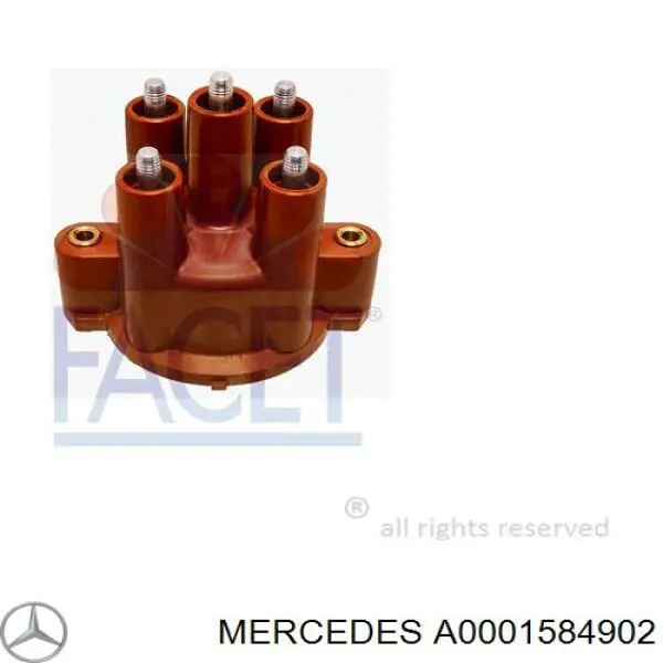 Кришка розподільника запалювання/трамблера Mercedes A0001584902 ціна, від 28.35 USD