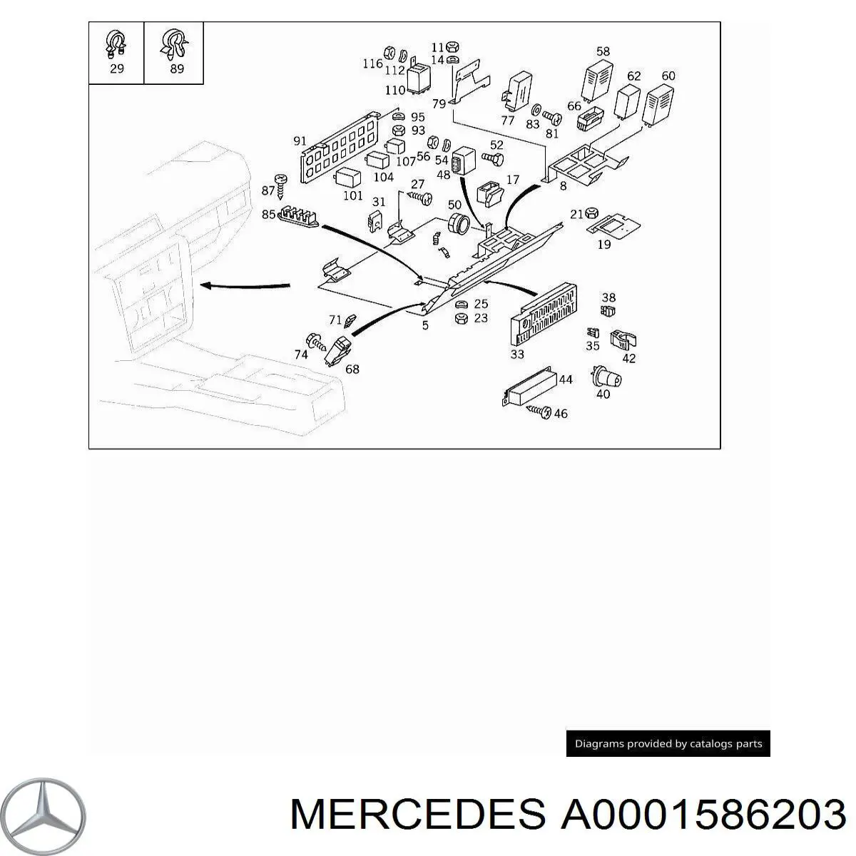 Котушка запалювання A0001586203 Mercedes
