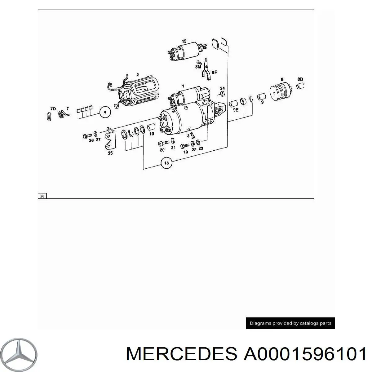 Свіча накалу Mercedes A0001596101 ціна, від 22.15 USD