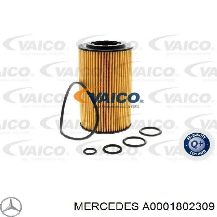 Фільтр масляний Mercedes A0001802309