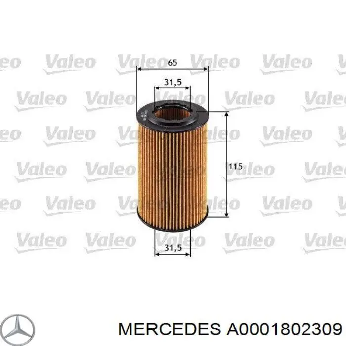 Масляний фільтр двигуна Mercedes A0001802309 ціна, від 6.57 USD
