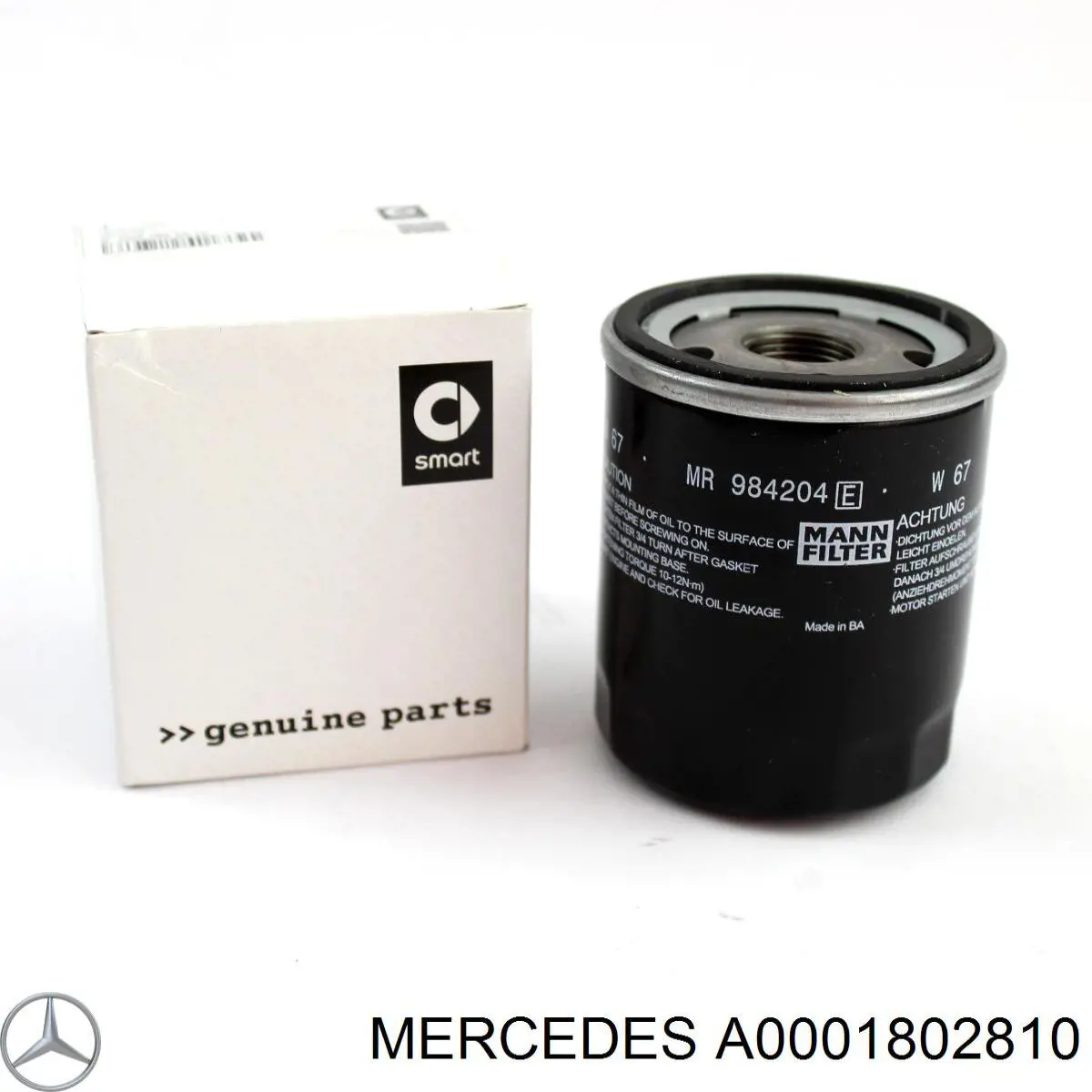 A0001802810 Mercedes фільтр масляний
