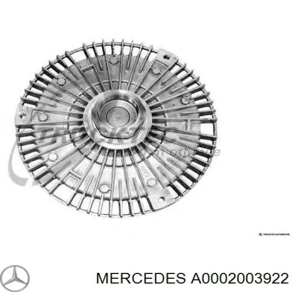 A0002003922 Mercedes вискомуфта, вязкостная муфта вентилятора охолодження