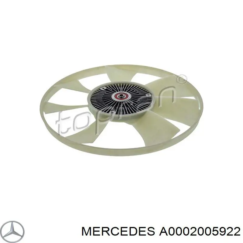 В'язкова муфта вентилятора Mercedes A0002005922 ціна, від 44.76 USD