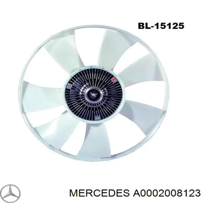 В'язкова муфта вентилятора Mercedes A0002008123 ціна, від 63.70 USD