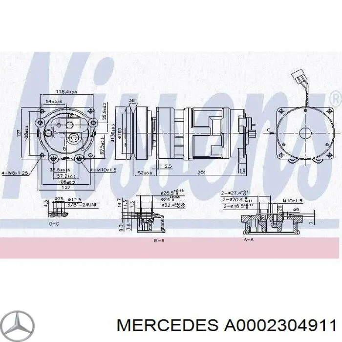 Купити A0031312501 Mercedes Компресор кліматичної установки