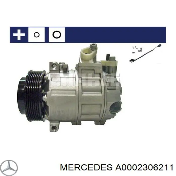 Купити A0002306211 Mercedes Компресор кліматичної установки