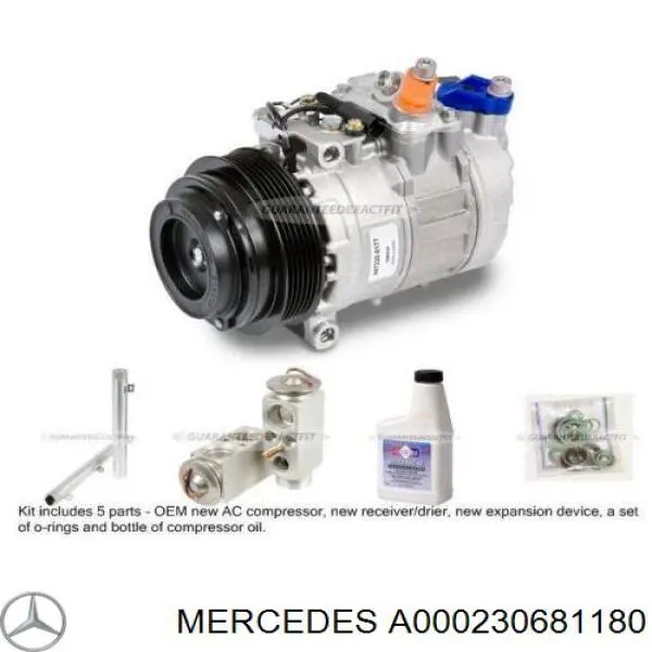 Компресор системи кондиціювання Mercedes A000230681180 ціна, від 111.11 USD