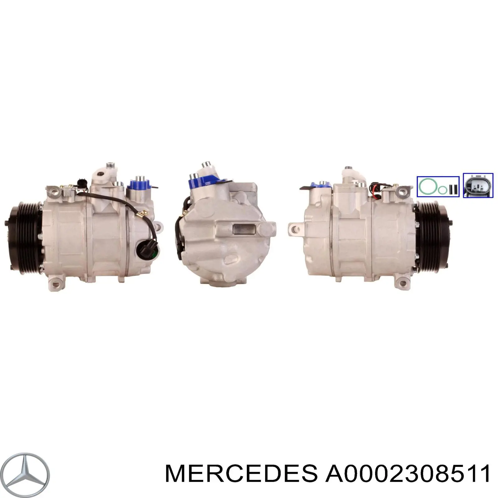 Компресор системи кондиціювання Mercedes A0002308511 ціна, від 126.98 USD
