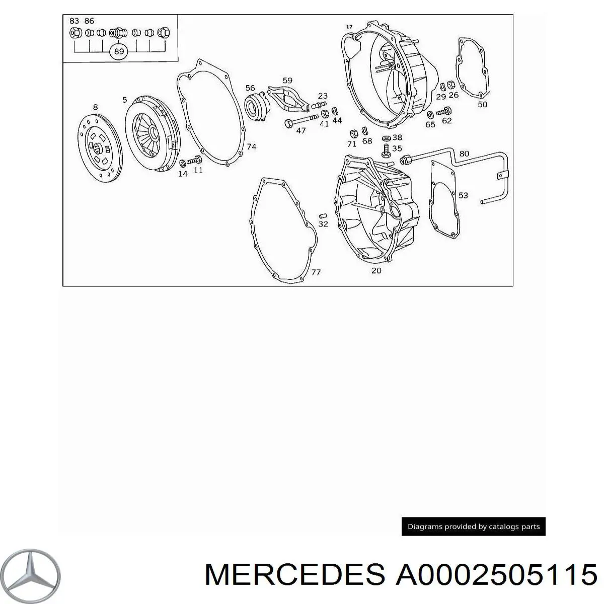 A0002505115 Mercedes підшипник вижимний зчеплення