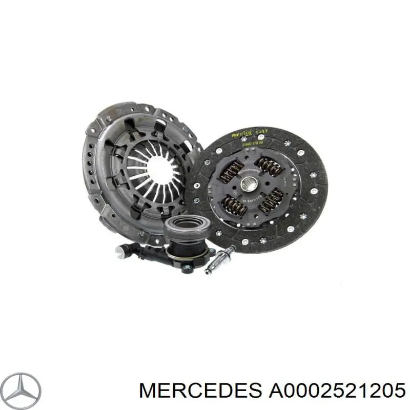 A0002521205 Mercedes диск зчеплення