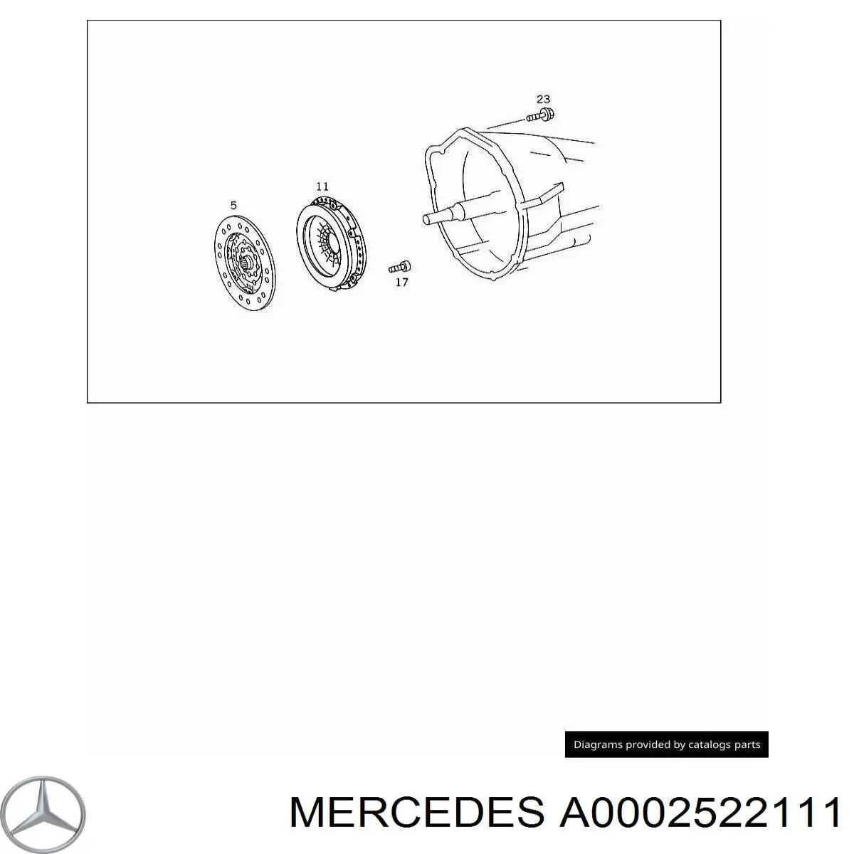 Пелюстковий кошик зчеплення Mercedes A0002522111 ціна, від 47.24 USD