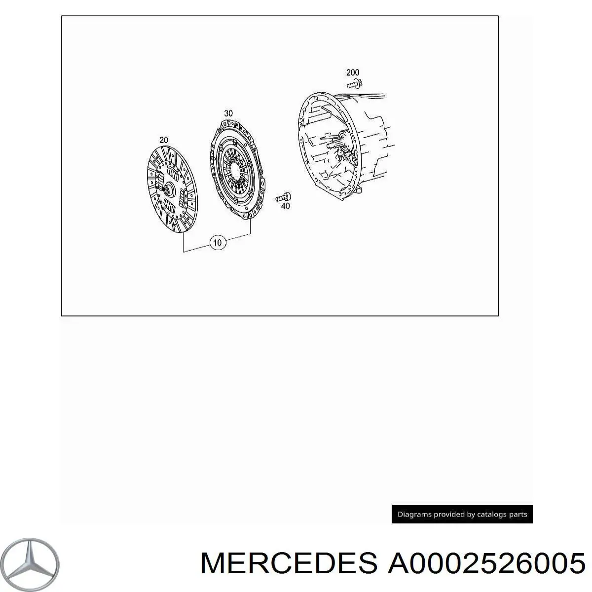 A0002526005 Mercedes Диск зчеплення