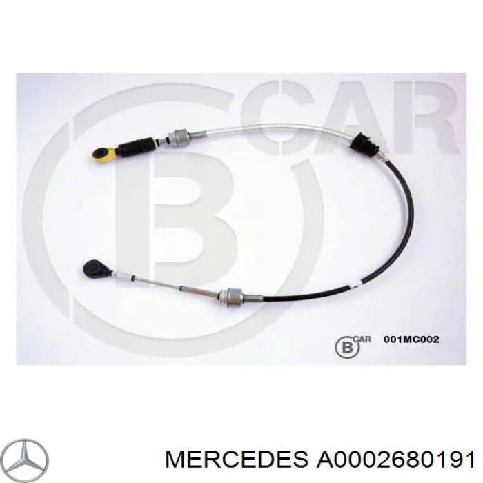 A0002680191 Mercedes трос перемикання передач, вибору передачі