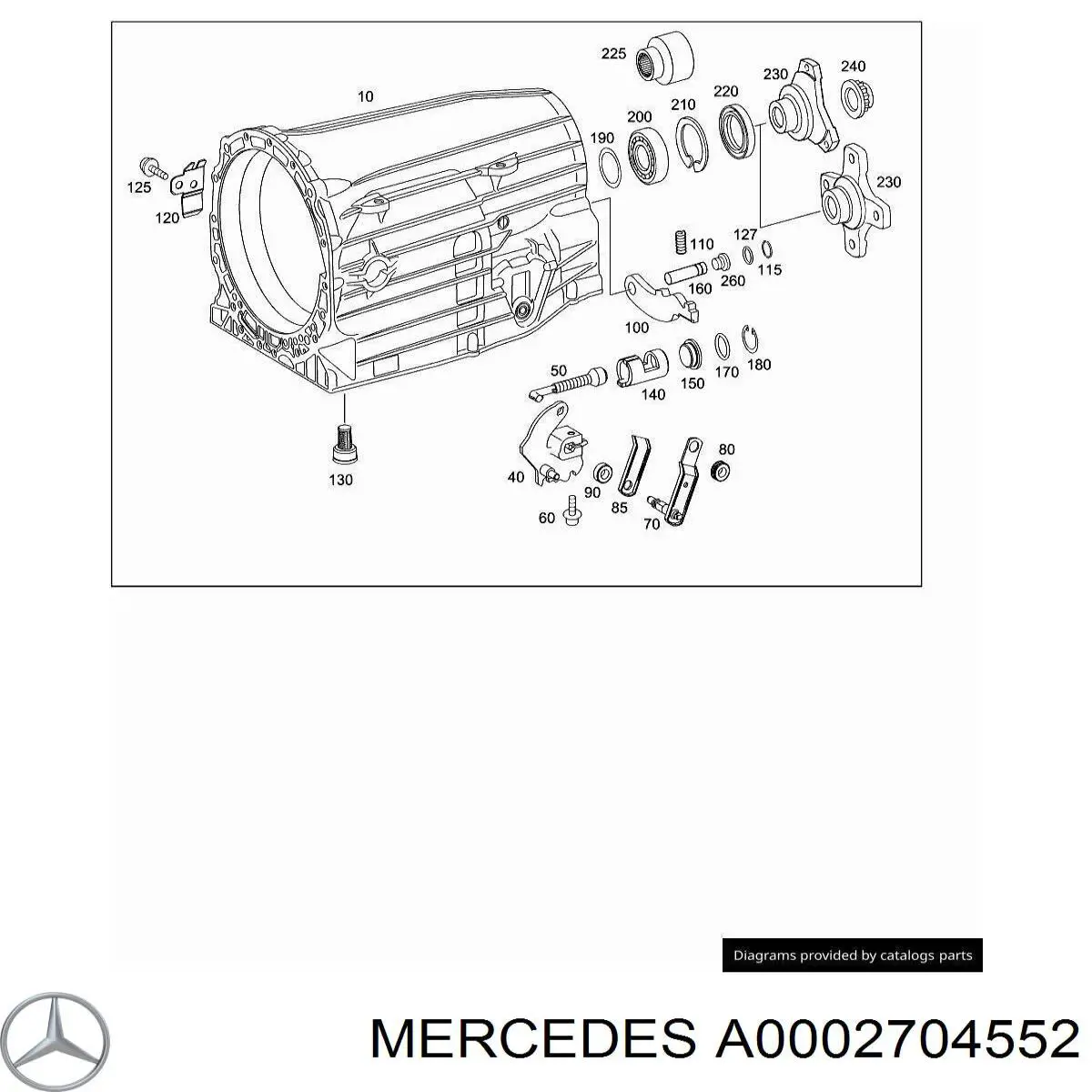  Mercedes A0002704552 ціна, від 139.80 USD