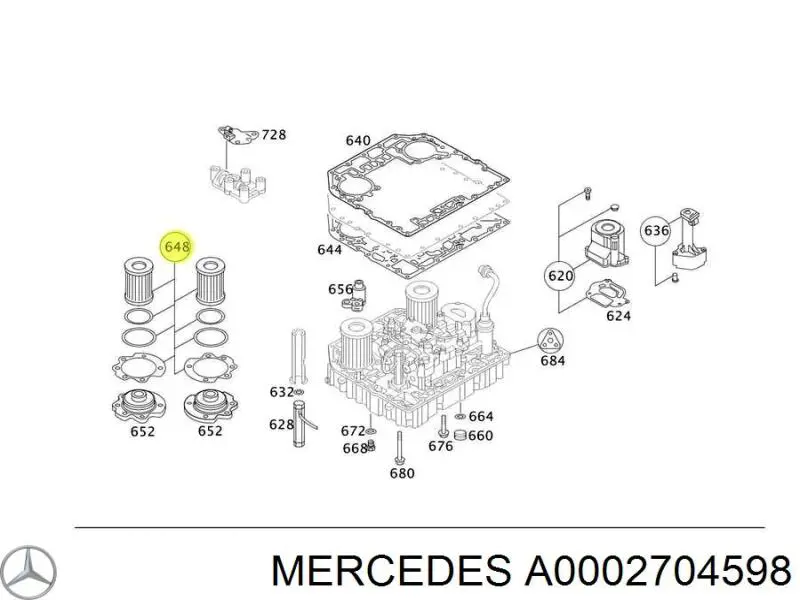 Фільтр АКПП A0002704598 Mercedes