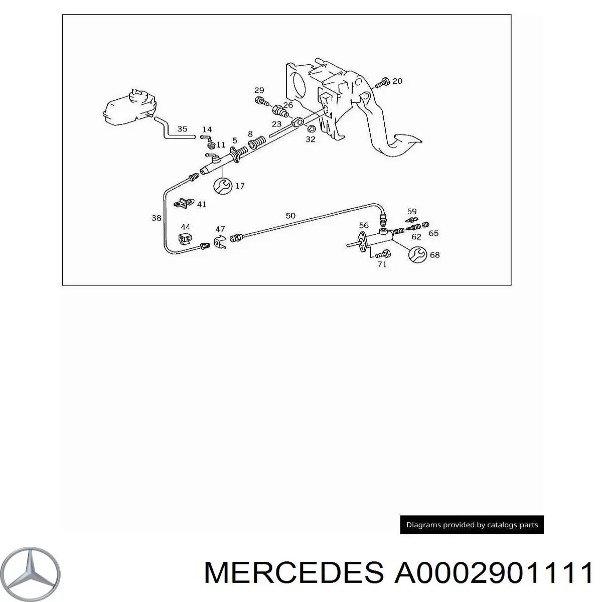 Купити A0002900611 Mercedes Ремкомплект робочого циліндру зчеплення