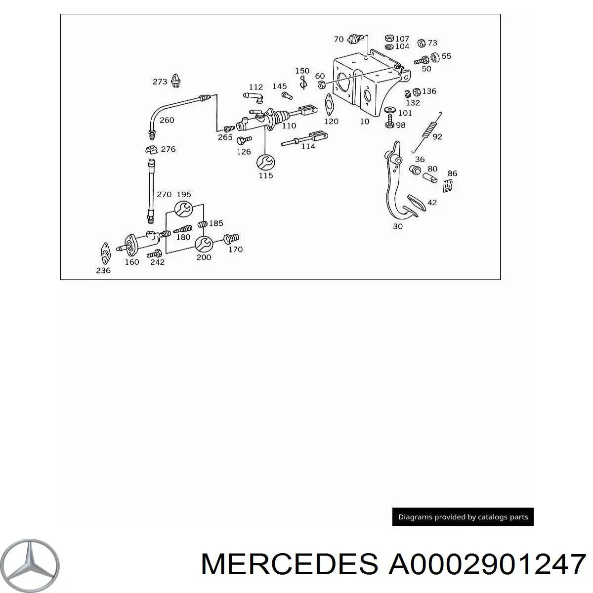Купити A0002901247 Mercedes Головний циліндр зчеплення